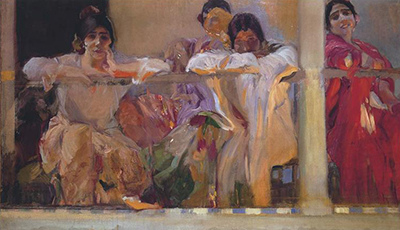 Artist's Patio, Cafe Novedades, Seville Joaquin Sorolla